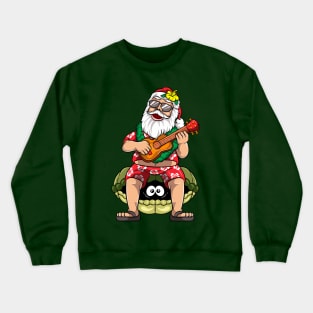 Hawaiian Christmas In July Santa Claus Crewneck Sweatshirt